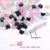 30개입 7mm 고양이 머리 유리 구슬 – 핑크, 화이트 & 멀티컬러 램프워크 장식용 DIY 액세서리, 팔찌·목걸이·귀걸이 제작에 완벽한 반짝이는 구슬 (7mm x 6.7mm) | 귀여운 고양이 디자인 | 투명 비즈 소재