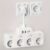 1개 Kinglink 4000W 16A 전원 스트립, 독립 스위치, 4개 EU 소켓, 2개 USB 및 1개 Type C 포트, 220-240V 벽 콘센트 어댑터, 가정, 사무실, 주방, 여행용 – 유럽 표준 플러그