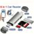 1pc Jaya 6-in-1 멀티 카드 리더, USB/Micro/Type-C OTG 카드 리더, 휴대폰 및 컴퓨터용, SD/TF/Micro SD/U Disk/Type-C 지원, 플러그 & 플레이 외부 스토리지 장치.