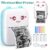 귀여운 고양이 디자인의 휴대용 무선 미니 열기기, 200dpi, USB 충전식, 사진 및 라벨 인쇄, USB 케이블 및 잉크 없는 키트 포함, 여행 및 가정용으로 이상적, 사진 인쇄 | 무선 연결 | USB 충전식 프린터