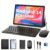 1pc QDDQ 25.65cm 안드로이드 14 태블릿, 듀얼 카메라, LED 디스플레이, Wi-Fi, USB-C 충전, 8GB+64GB 확장 저장, 키보드, 마우스, 스타일러스, 케이스 포함 – Rockchip CPU, Mali-G52 GPU, 2.4GHz RF, 1280×800 해상도