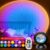 1pc USB LED 선셋 스포트라이트, 원격 제어 – 16가지 색상, 4가지 모드, 침실, 거실 및 파티 장식용 RGB 램프, 다색 LED 조명 | 선셋 프로젝션 램프 | 장식 램프, 침실용 LED 조명