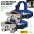 2pcs LiHangStar 5LED 헤드램프 – 휴대용, USB 충전식, 조절 가능한 헤드밴드가 있는 내구성 있는 ABS 디자인, 여행, 캠핑, 낚시, 사냥, 야간 활동에 이상적, 야외 조명 | 조절 가능한 헤드램프 | 내구성 있는 헤드램프