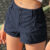 YIWEIDI Women’s Dark Blue Cargo Shorts – Stylish & Comfortable Rayon Blend, High-Waisted with Elastic Waistband, Side Pockets, Machine Washable, Perfect for Spring/Summer Streetwear, Spring Fashion | Streetstyle Shorts | Elastic Waistband Shorts