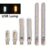 컴팩트 8-LED USB 손전등 – 휴대용, 초밝은 작업 조명, 야외 하이킹 및 독서, 비상 사용을 위한 광택 메탈 마감 – PC, 노트북, 노트북 파워 뱅크와 호환 가능