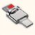 SD & TF 카드용 듀얼 USB-C & USB 카드 리더 – 고광택 메탈릭 마감 – 256GB 용량 – MacBook, Samsung Galaxy, 노트북 등과 호환, 휴대용 데이터 전송|세련된 메탈릭 디자인|고광택 마감