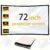 72인치 4K 3D 휴대용 프로젝터 스크린, 160° 광범위한 시야각을 갖춘 접이식 스팅덱 홈 시어터 스크린, 실내/실외 사용을 위한 수동 프로젝션 스크린, 더 명확한 프로젝션을 위한 필수 프로젝터 액세서리 – 2023 모델
