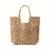 1pc 여성용 손으로 짠 밀짚 비치 토트 백, 여름 사이 잘삼 짠 숄더 핸드백, 대형 휴가 Carryall
