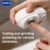 JUSTEVO 전기 네일 클리퍼 – USB 충전식, 400mAh 리튬 폴리머 배터리, 매니큐어, 네일 파일링, 폴리싱 및 쉐이핑에 이상적, 친구와 가족을 위한 완벽한 선물